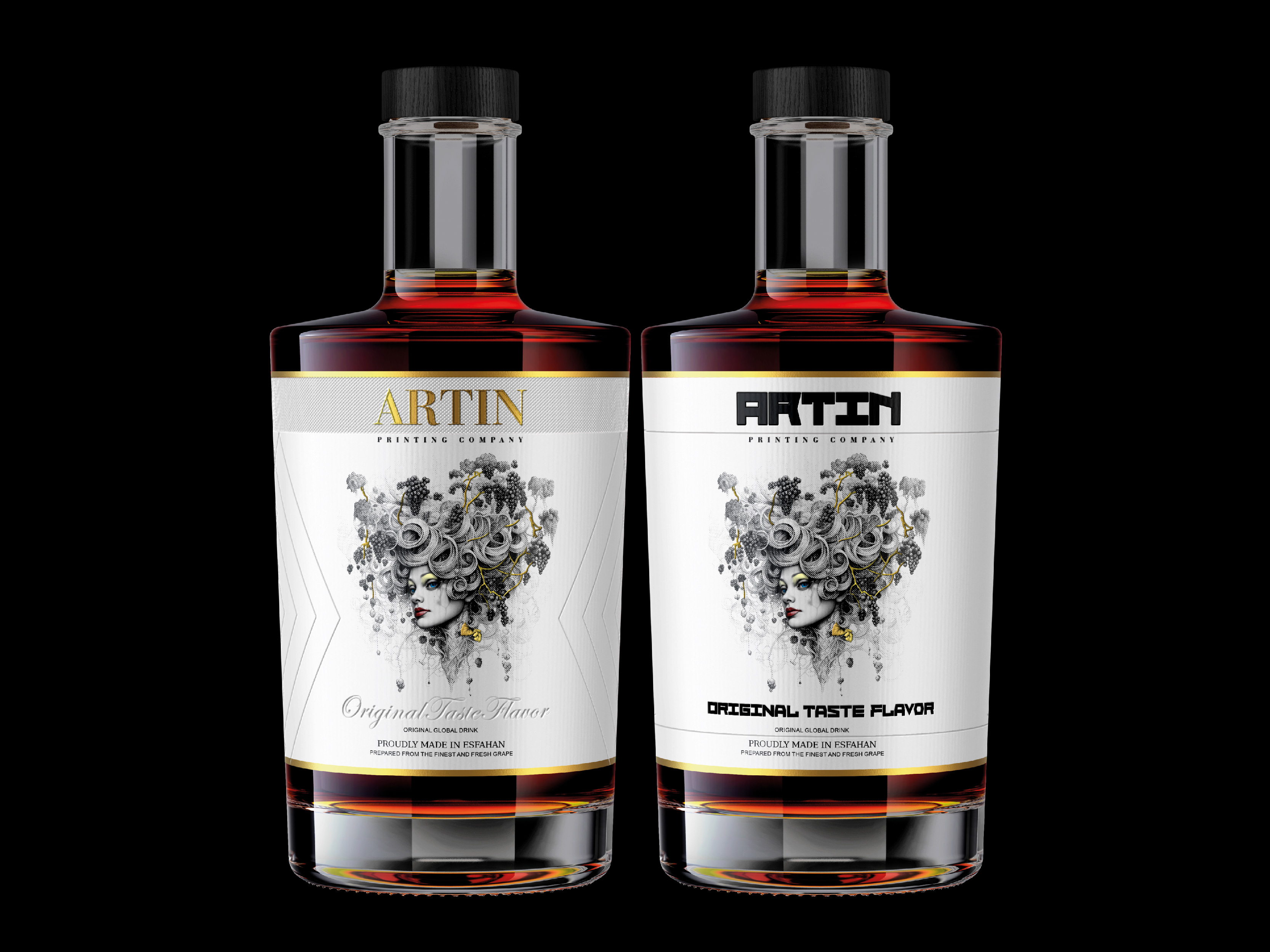 لیبل آرت (کاغذ نیمه گلاسه)